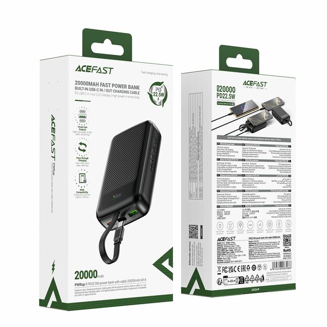 Acefast Power Bank 20,000 MAH M14