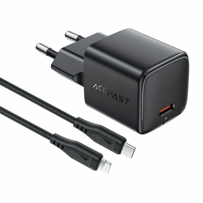 Acefast Fast Charger Set Mini PD30W GaN USB-C to Lightning