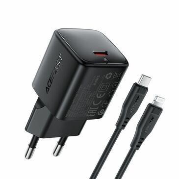 Acefast Fast Charger Set Mini PD30W GaN USB-C to Lightning