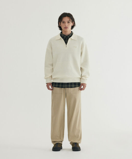 Collar Half-Zip Knit