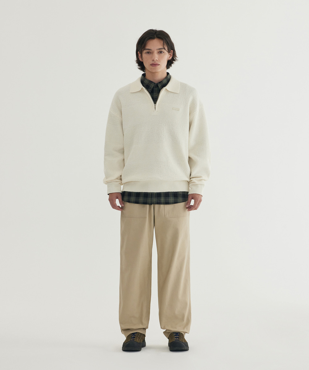 Collar Half-Zip Knit