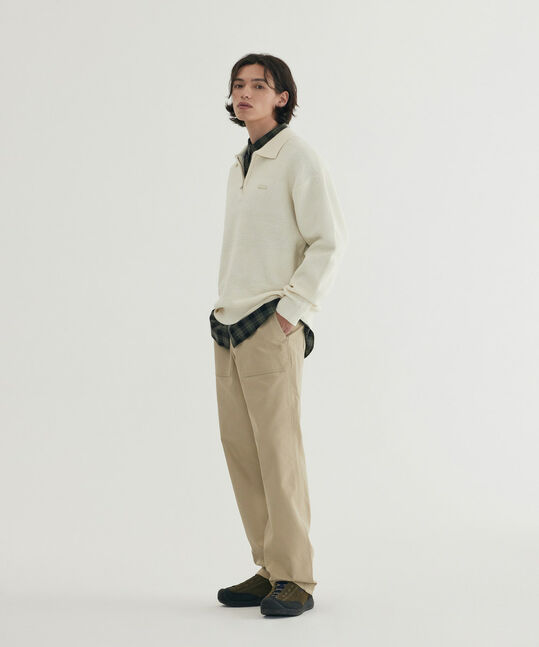 Collar Half-Zip Knit