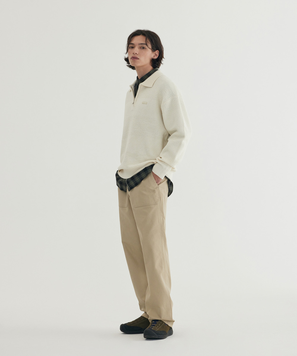 Collar Half-Zip Knit