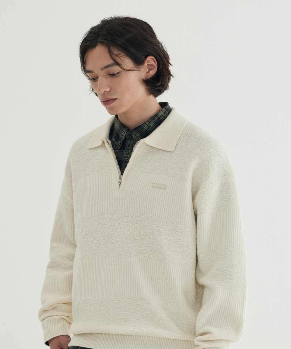 Collar Half-Zip Knit
