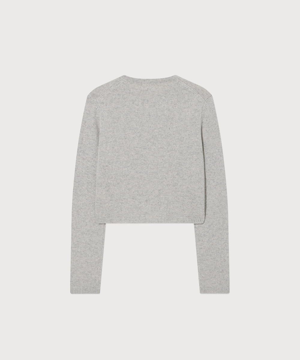 Woman Wool Blend Crop Cardigan