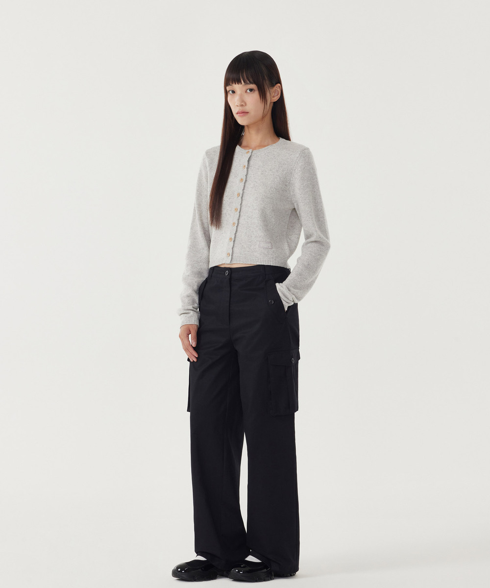 Woman Wool Blend Crop Cardigan