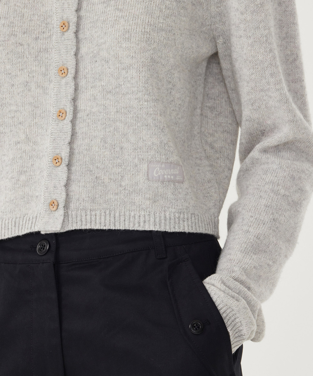 Woman Wool Blend Crop Cardigan