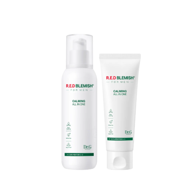 Dr.G R.E.D BLEMISH FOR MEN Calming All In One Set 150+75ml