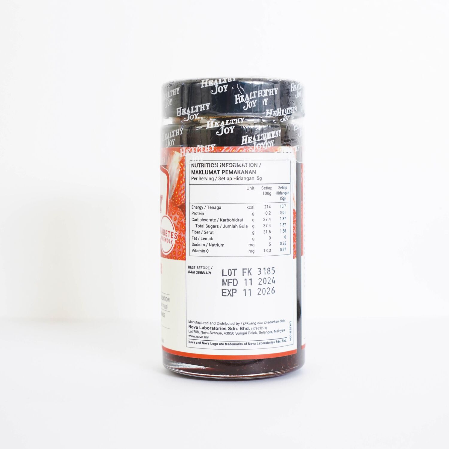 Nova Healthy Joy гүзээлзгэнэтэй варень 280гр