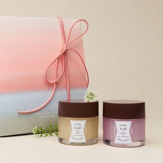 Clio type body scrub mini duoset