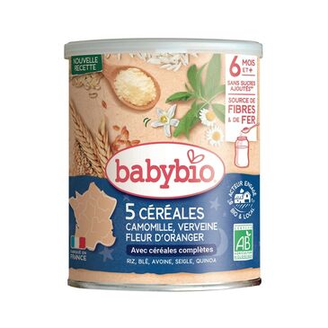 Babybio каш үр тариа жүржийн цэцгийн хандтай 220гр 6 сар №1