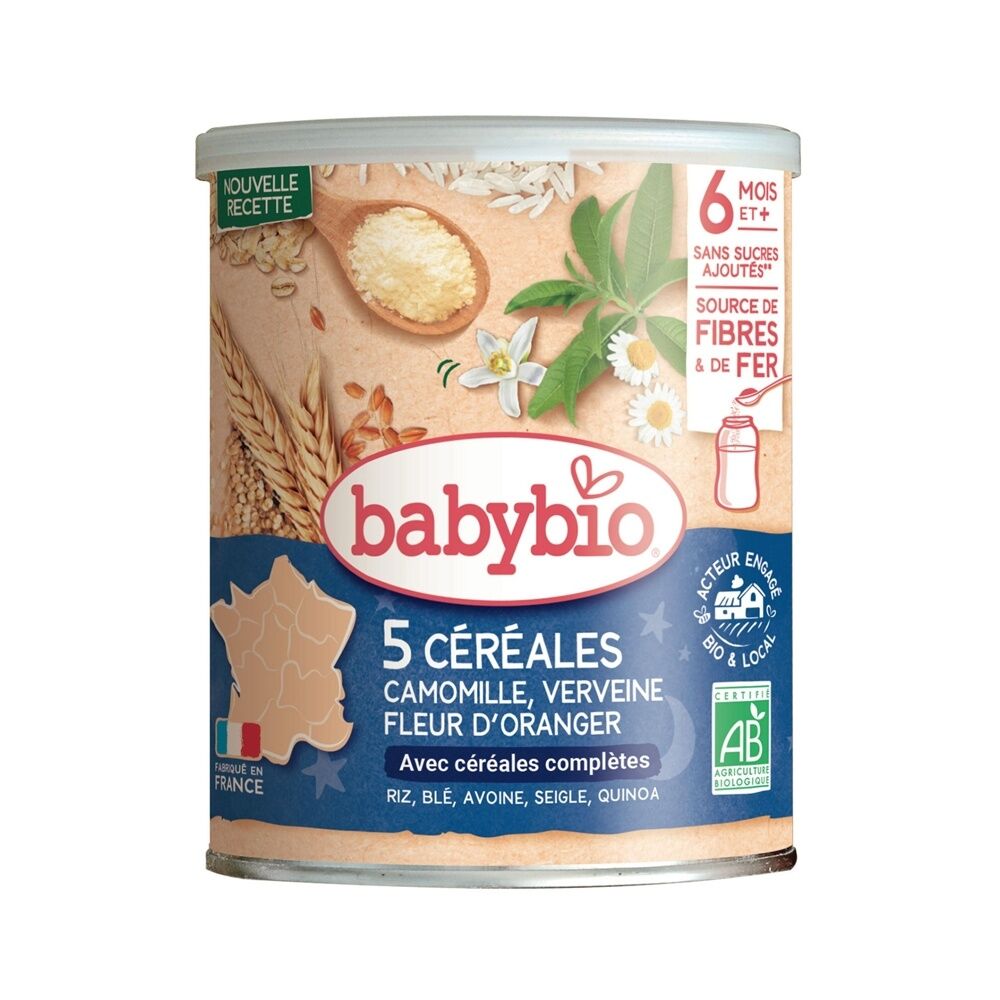 Babybio каш үр тариа жүржийн цэцгийн хандтай 220гр 6 сар №1