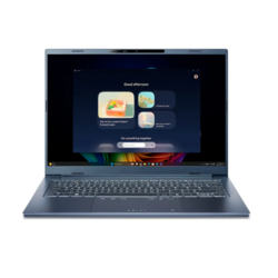 Acer Swift Go 14 AI, Intel Core Ultra 7-256V, 14 inch, OLED 16GB, 512GB SSD, Intel Graphics, HD camera, Windows 11 Home, Steam Blue