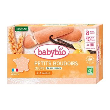 Babybio ванилтай жигнэмэг 8+сар 120гр №1