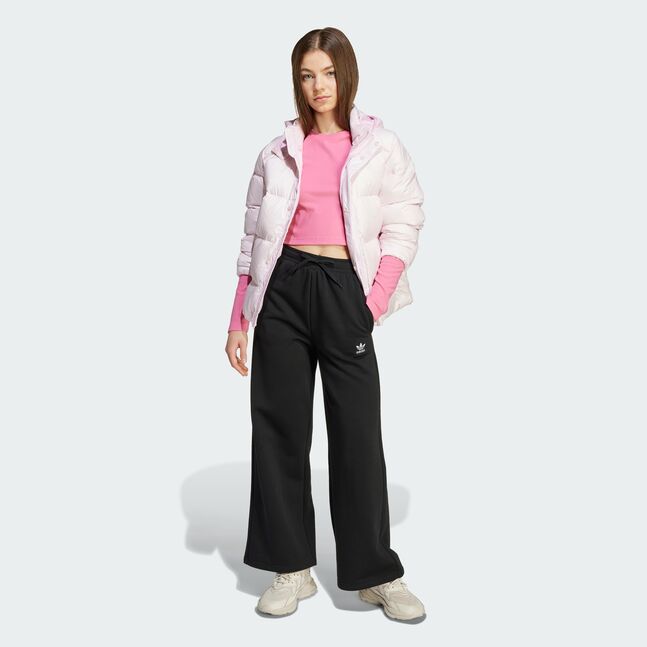 WIDE LEG PANTS BLACK/WHITE