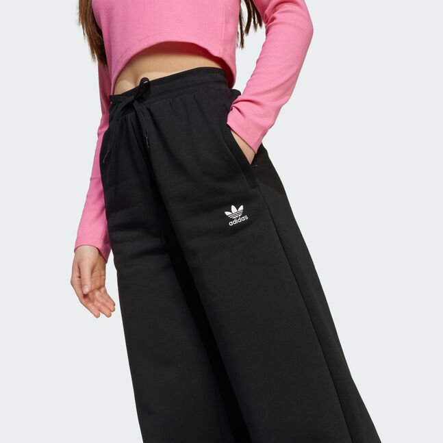 WIDE LEG PANTS BLACK/WHITE