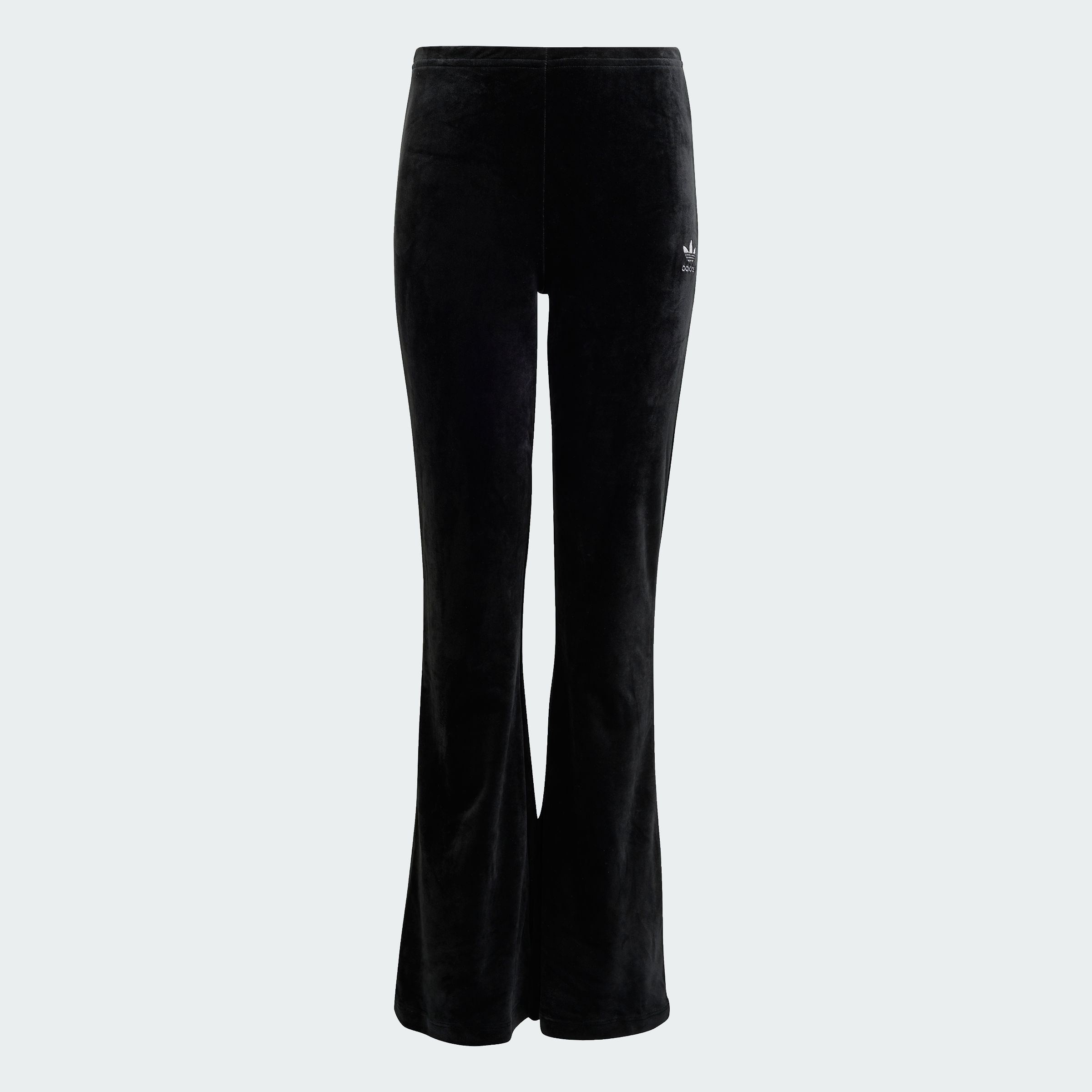 VELOUR PANTS BLACK/WHITE