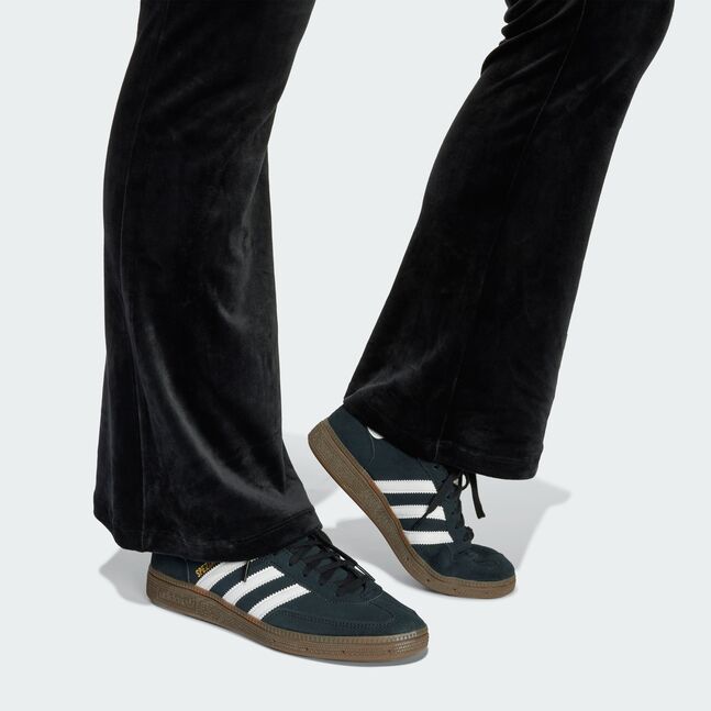 VELOUR PANTS BLACK/WHITE