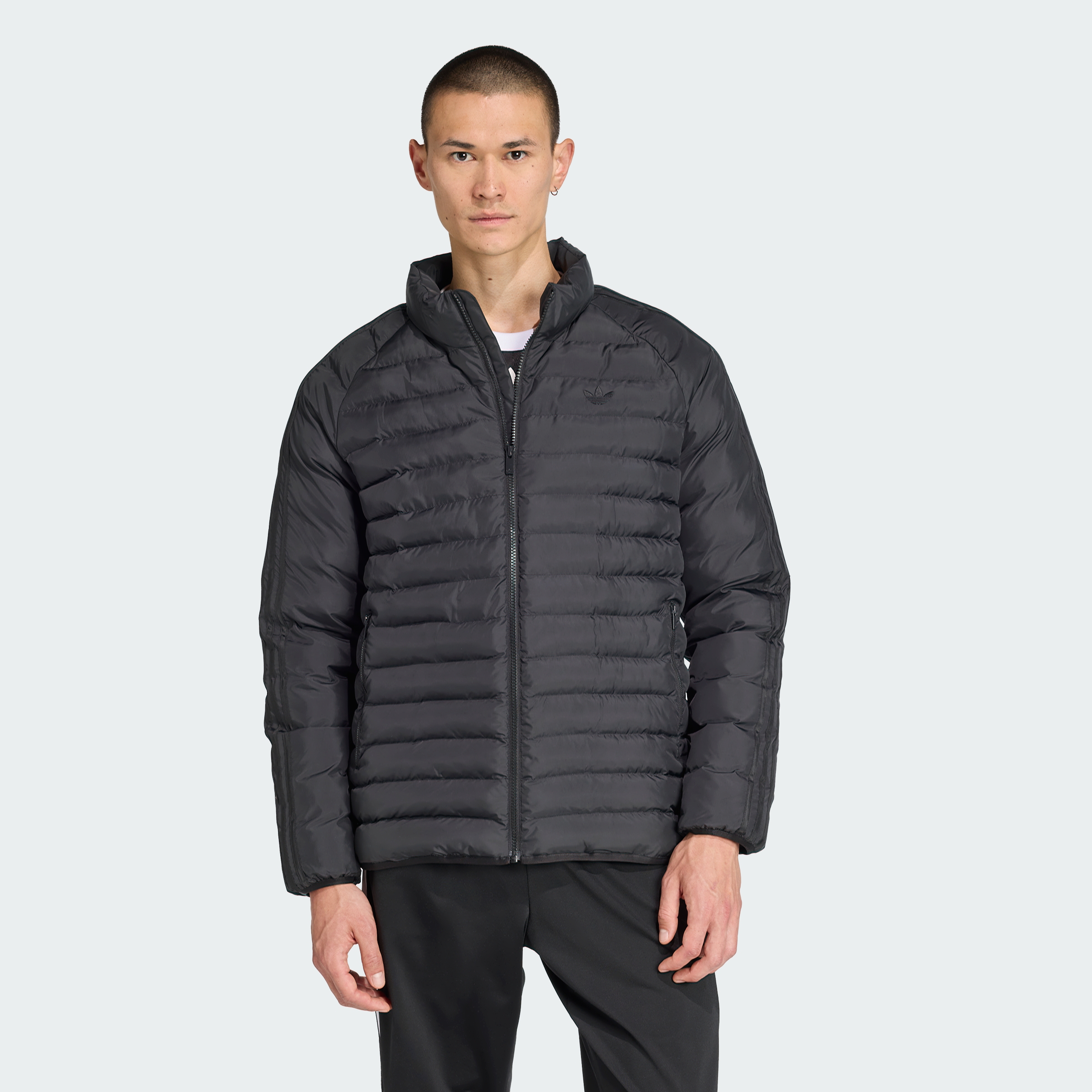 PADDED COLL JKT BLACK