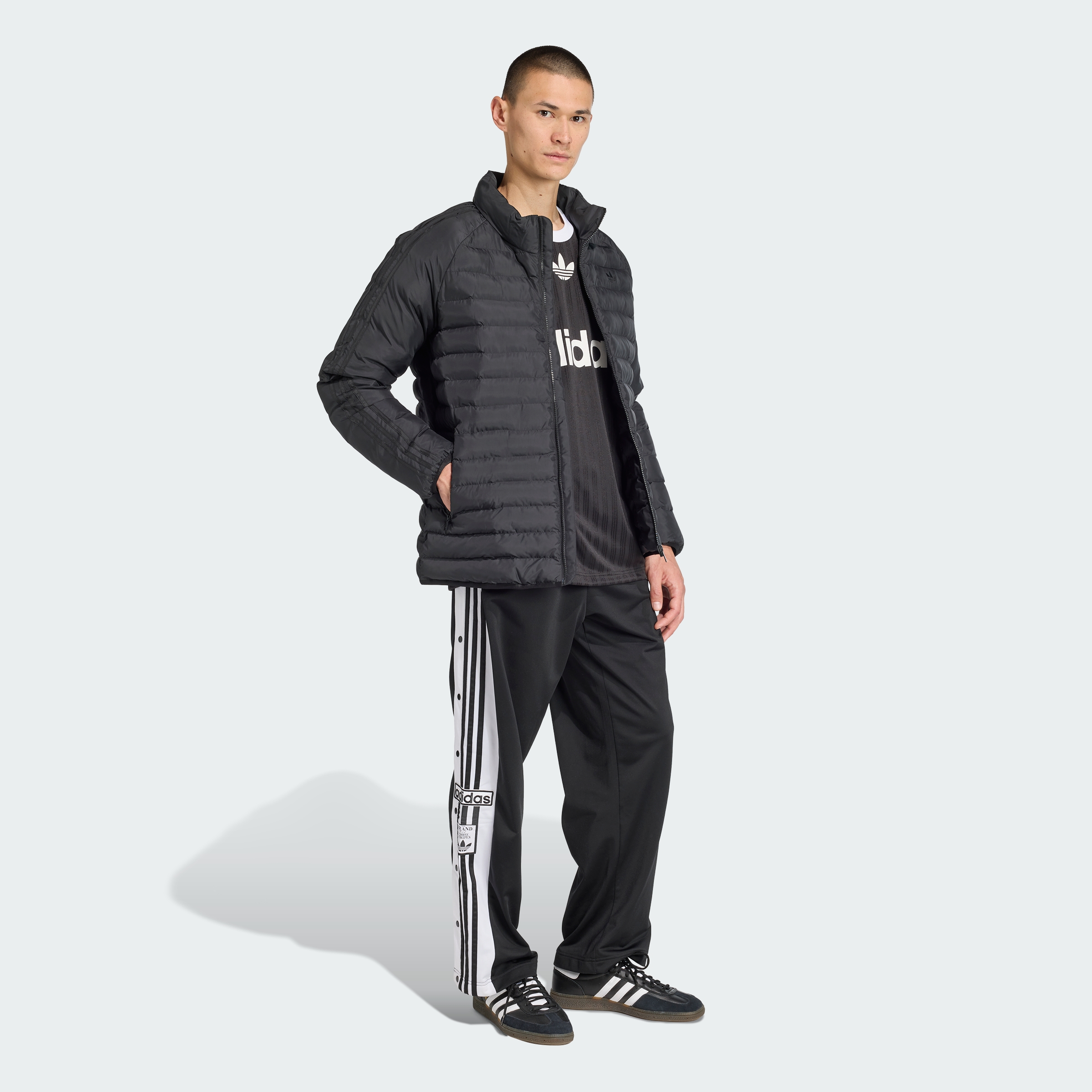 PADDED COLL JKT BLACK