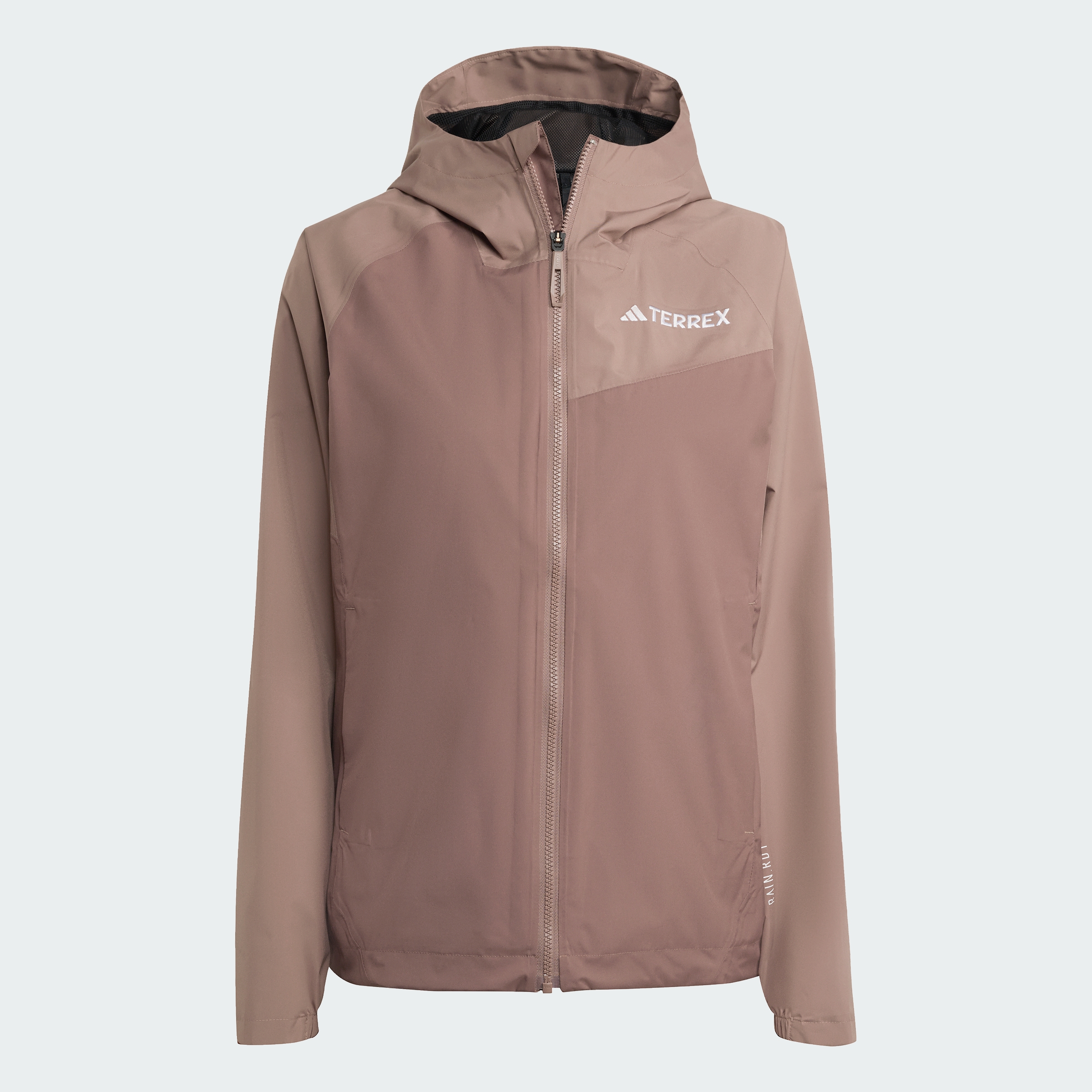 W MT 2L RAIN JK EARSTR/TRABRN