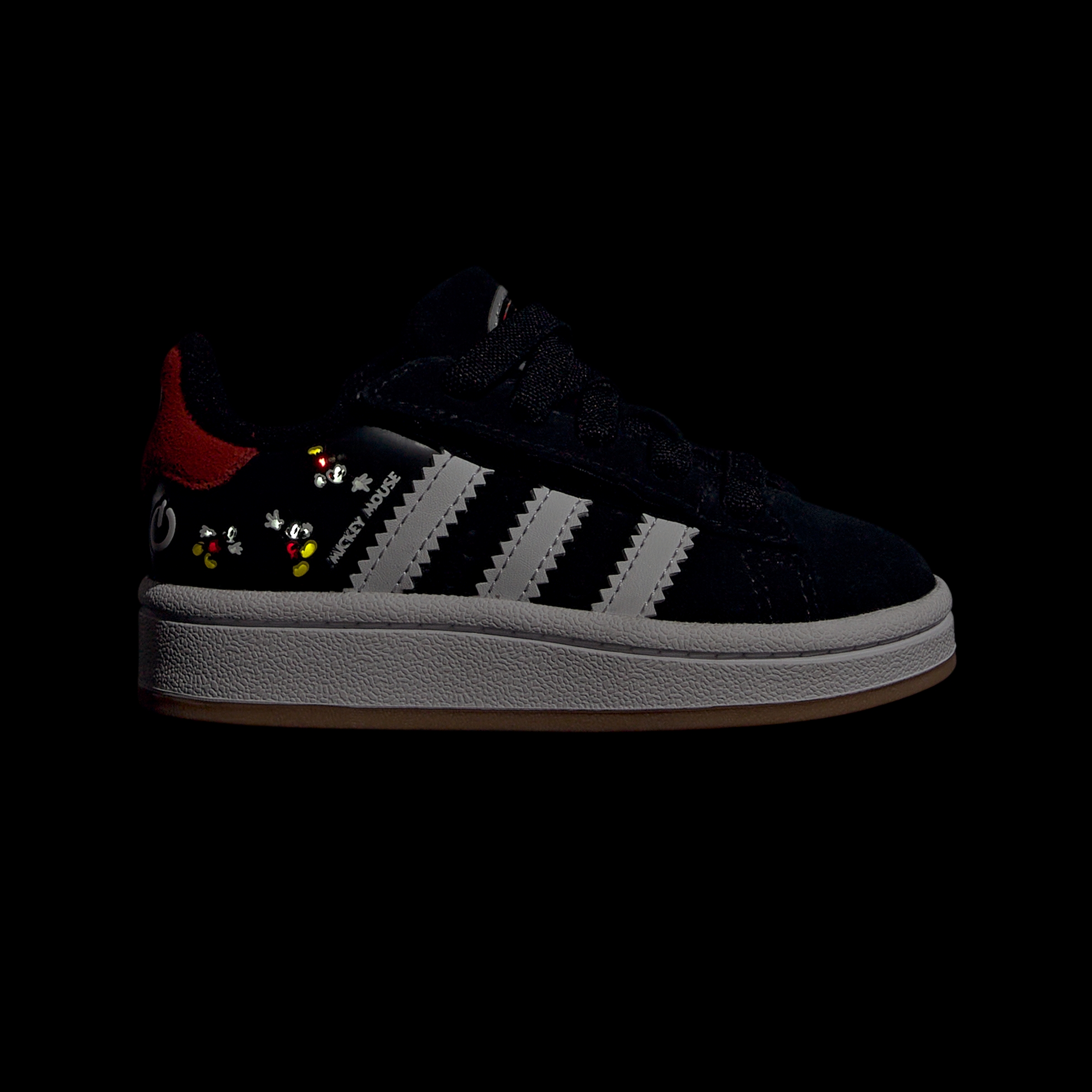 CAMPUS 00s LED LIGH CBLACK/FTWWHT/RED