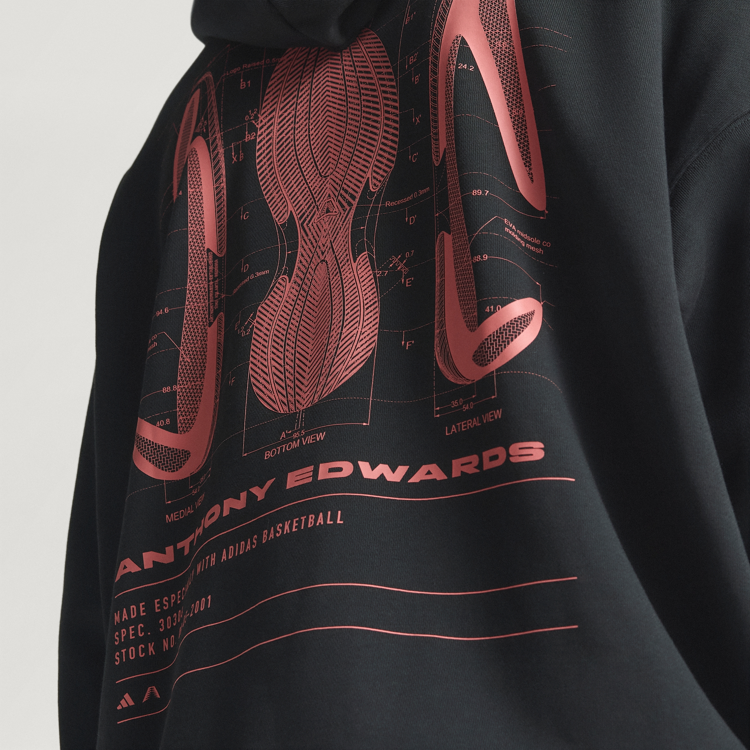 ANTED GFX HOODY BLACK