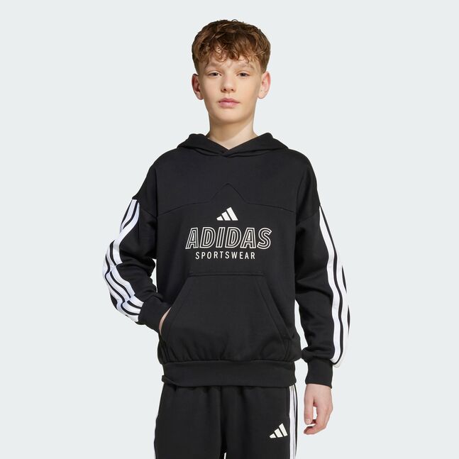 J HOT FL HOOD BLACK/WHITE