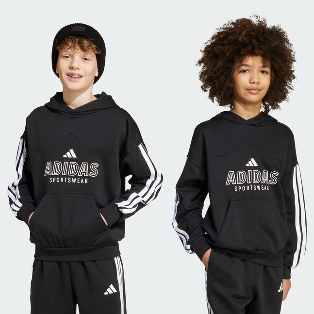 J HOT FL HOOD BLACK/WHITE
