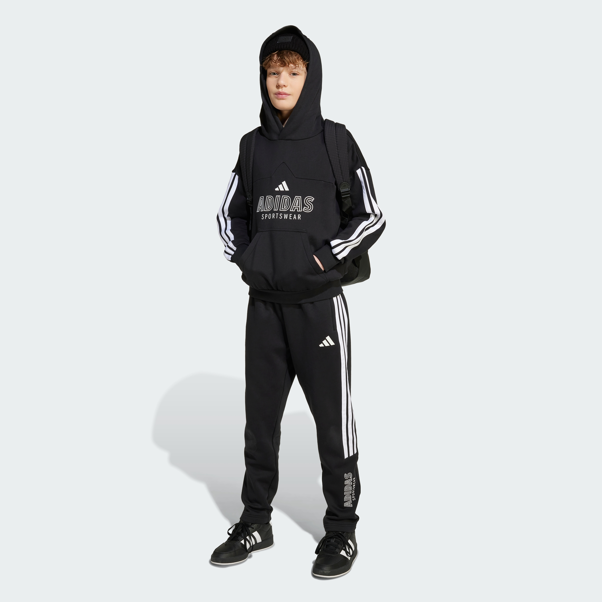 J HOT FL HOOD BLACK/WHITE