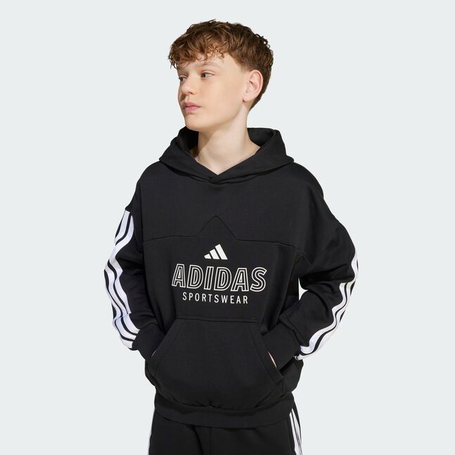 J HOT FL HOOD BLACK/WHITE