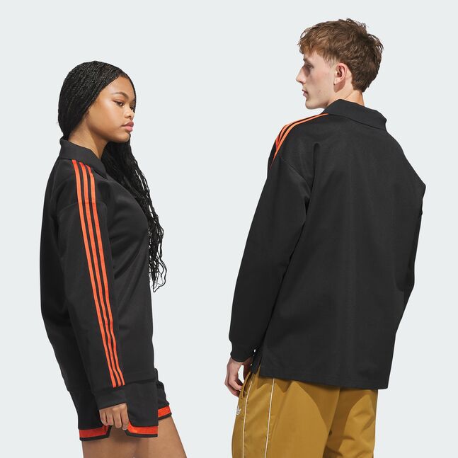 Rugby Polo BLACK/PRERED