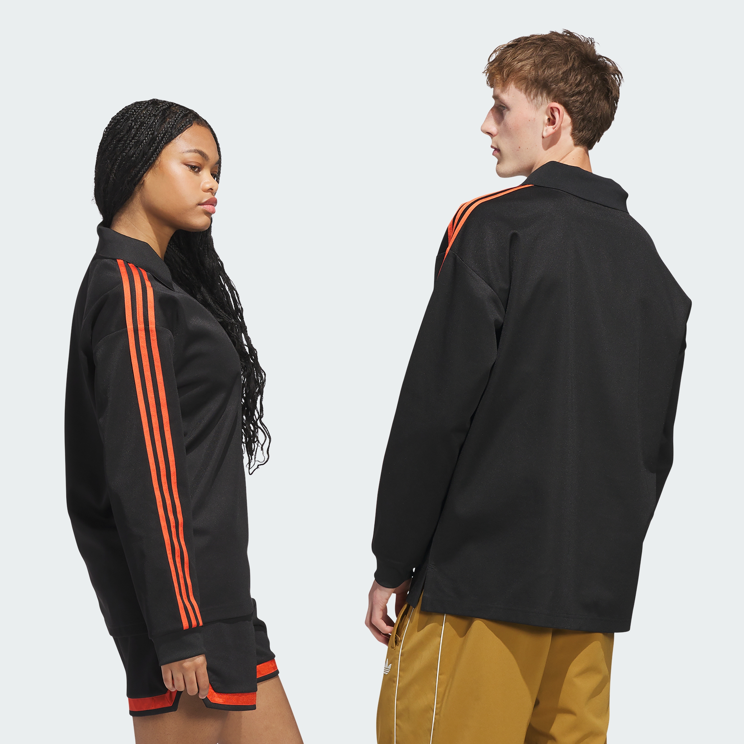 Rugby Polo BLACK/PRERED