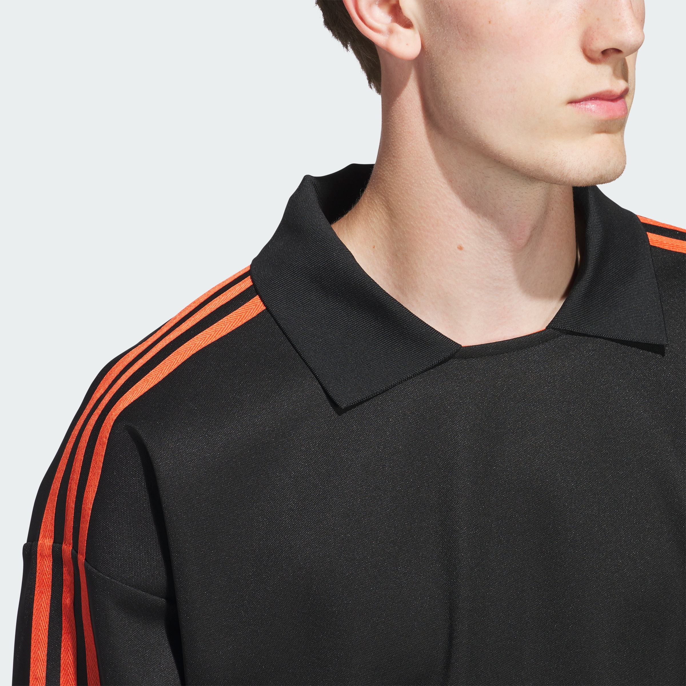 Rugby Polo BLACK/PRERED