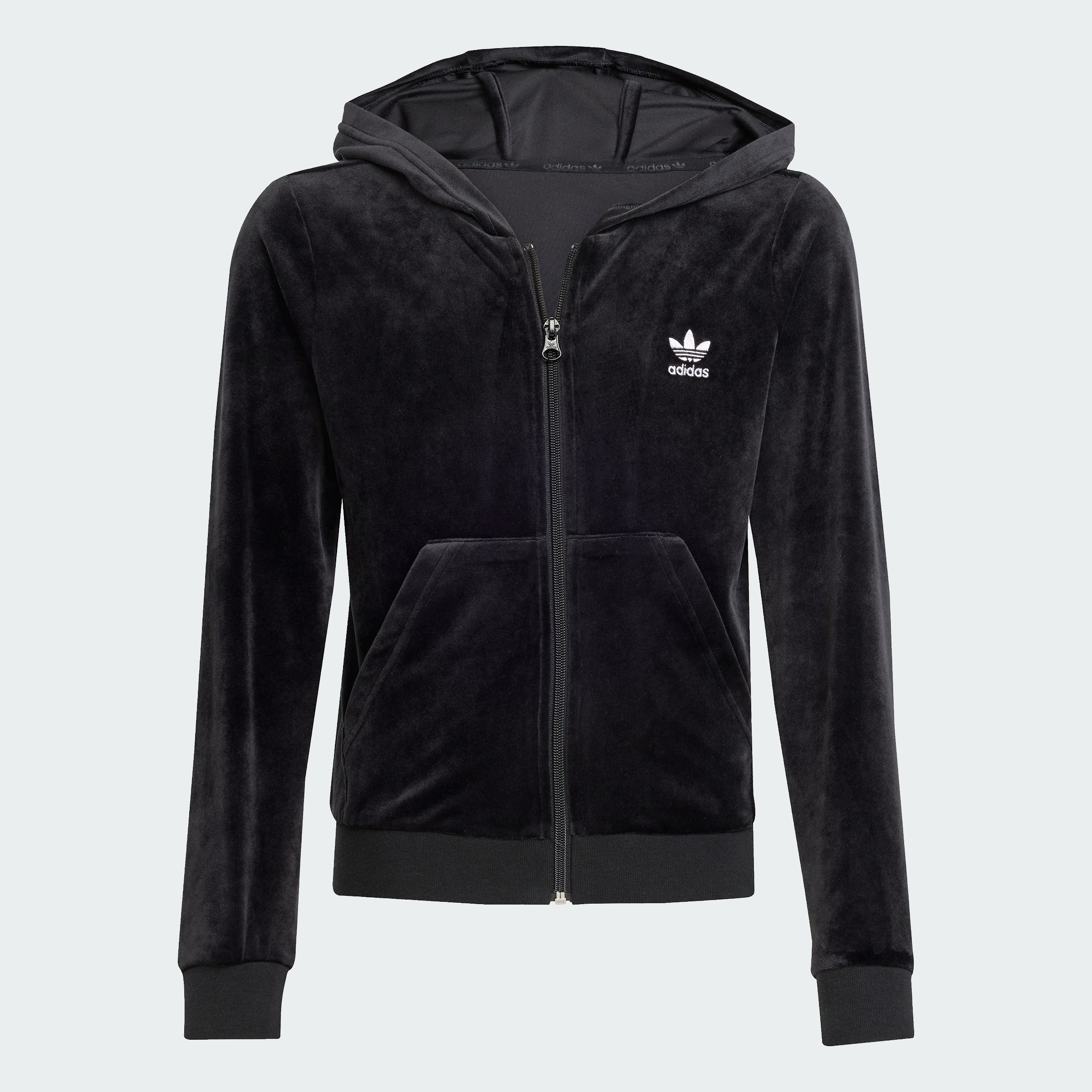 VELOUR Z HOODIE BLACK/WHITE
