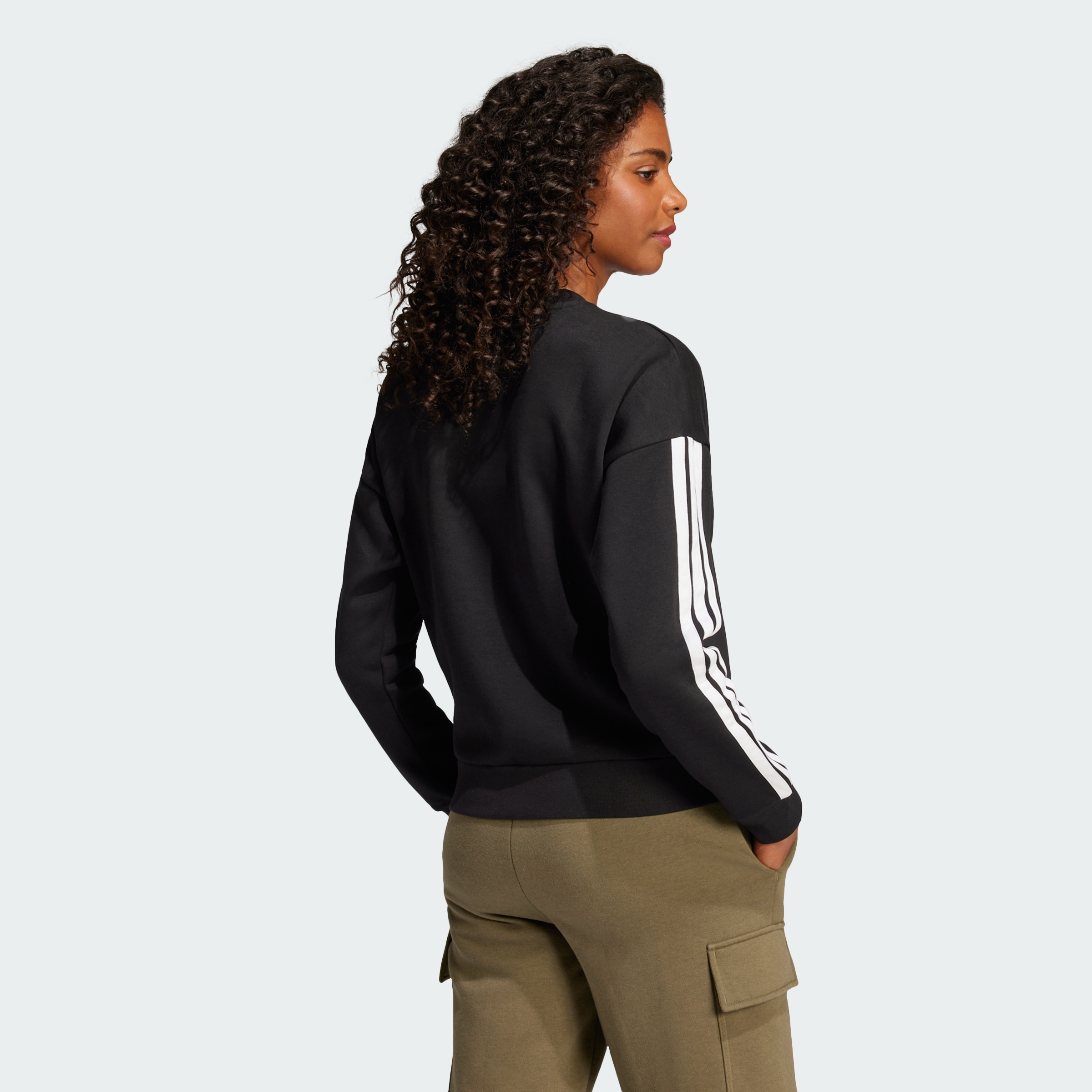 W 3S FL SWT BLACK/WHITE