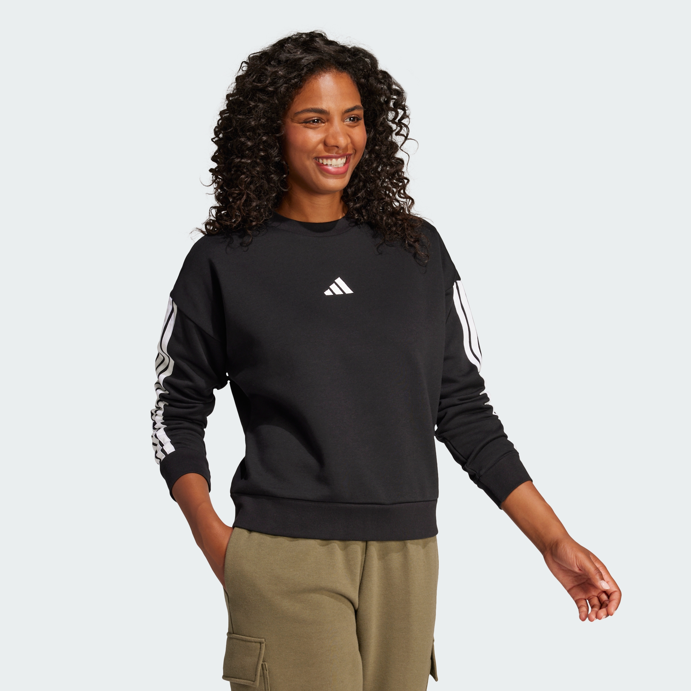 W 3S FL SWT BLACK/WHITE