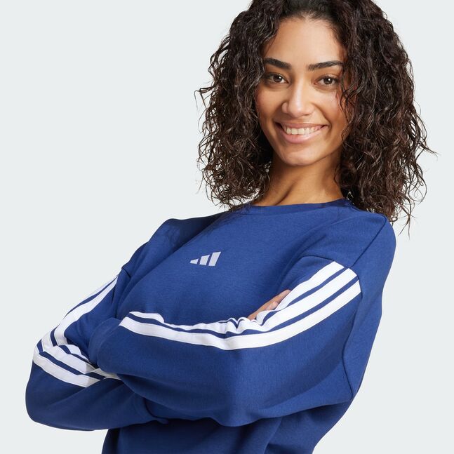 W 3S FL SWT DKBLUE/WHITE