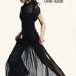 Contrast draped midi dress