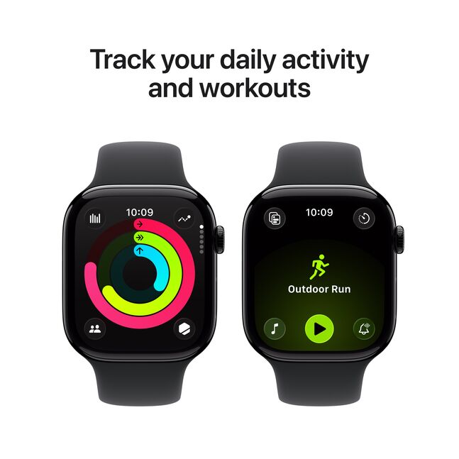 Apple Watch Series 11 /46mm, ML size Sport Band, Jet Black/