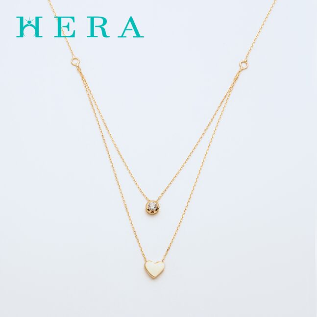 Монет гинж /Зүрх кулонтой/