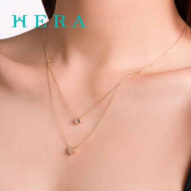 Монет гинж /Зүрх кулонтой/