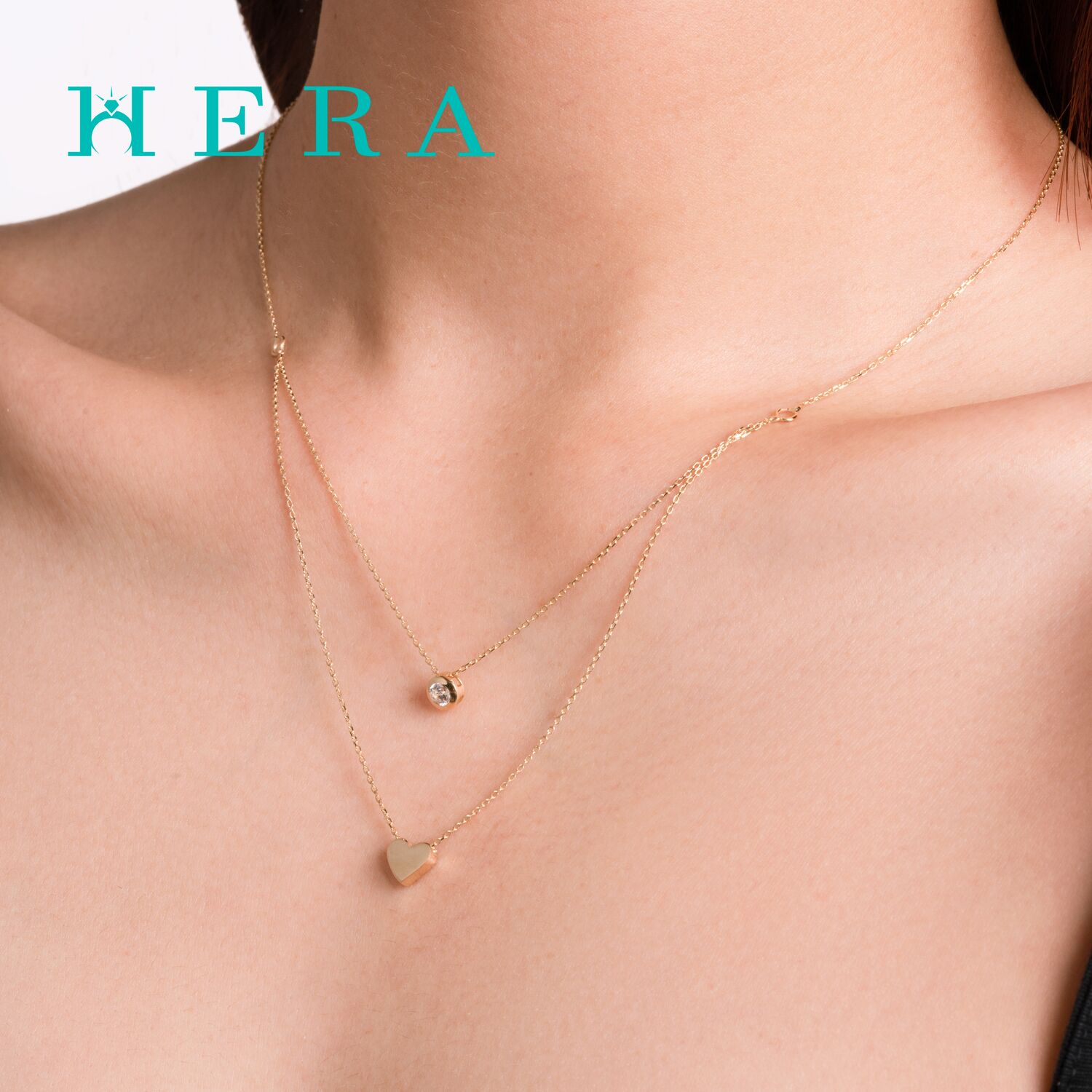 Монет гинж /Зүрх кулонтой/