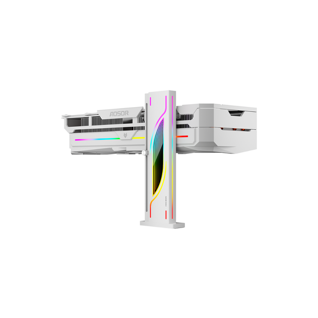 Coolmoon GH6 ARGB Vertical GPU Holder White