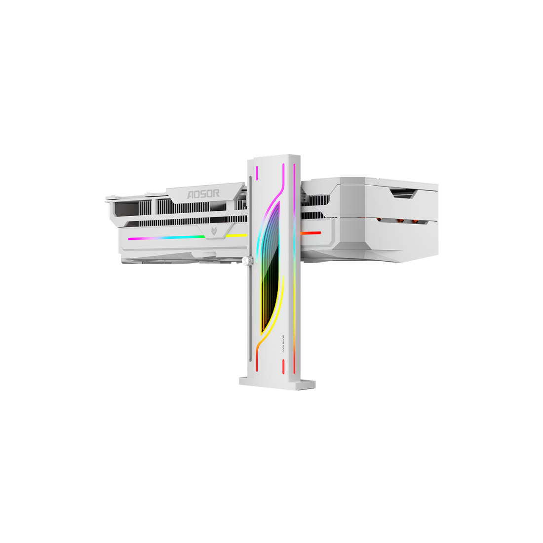 Coolmoon GH6 ARGB Vertical GPU Holder White