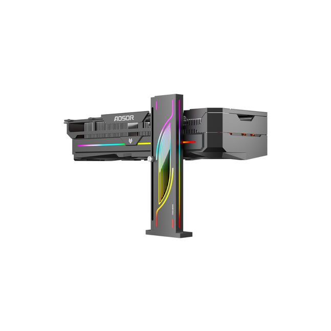Coolmoon GH6 ARGB Vertical GPU Holder Black