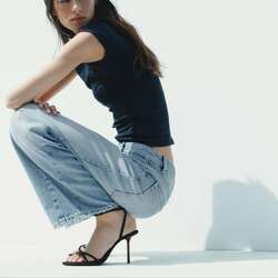 Women's flat slide sandals braid