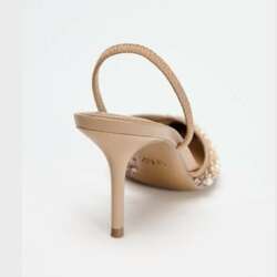 Mesh slingback heel 37