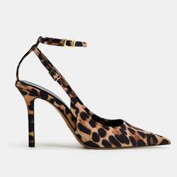 Animal print slingback heels 37