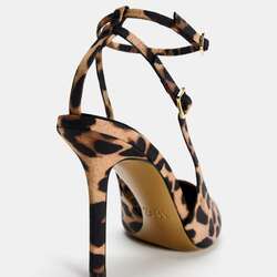 Animal print slingback heels 37